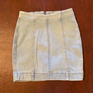Free People Mini Denim Skirt